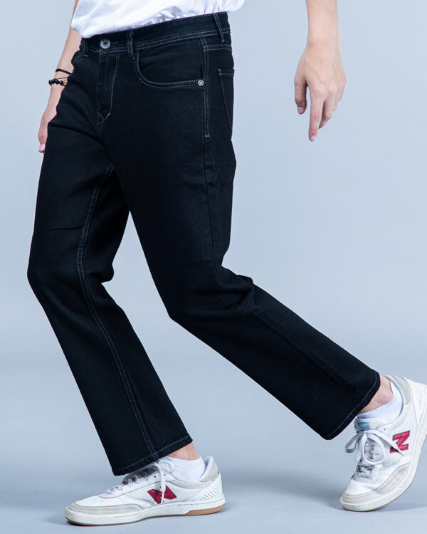 Men's Black Straight Fit Jeans