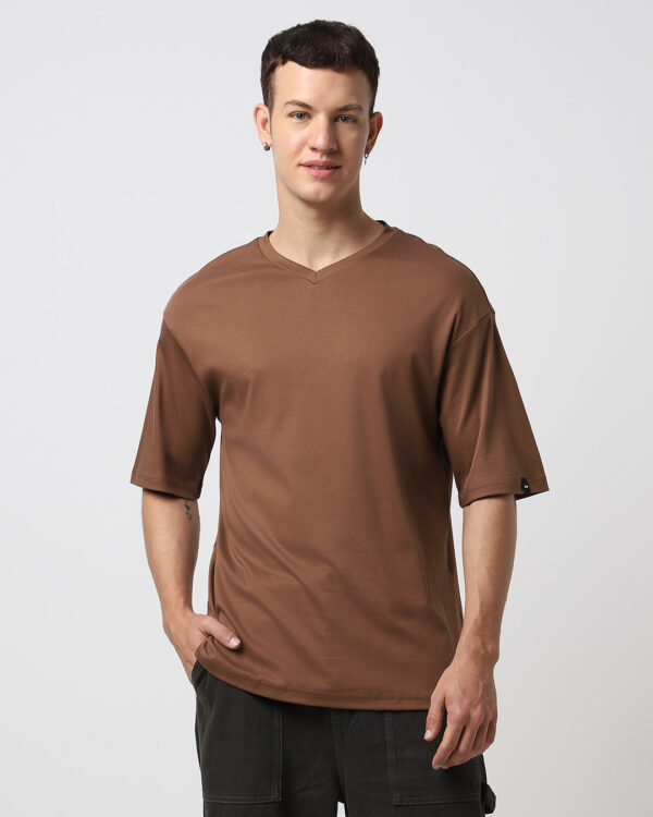 Men's Brown Oversized T-shirt