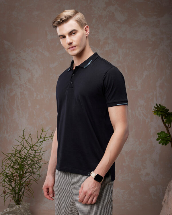 Men's Black Polo T-shirt